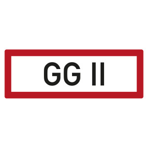 Feuerwehrzeichen GG II DIN 4066