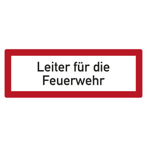 Feuerwehrzeichen Leiter für die Feuerwehr DIN 4066