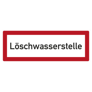 Feuerwehrzeichen Löschwasserstelle DIN 4066