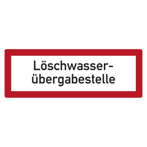 Feuerwehrzeichen Löschwasserübergabestelle DIN 4066