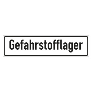 Hinweisschild "Gefahrstofflager"