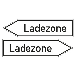 Wegweiser "Ladezone"
