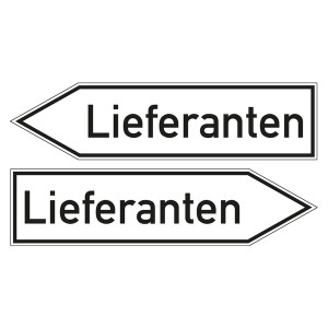 Wegweiser "Lieferanten"