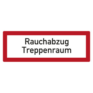 Feuerwehrzeichen Rauchabzug Treppenraum DIN 4066