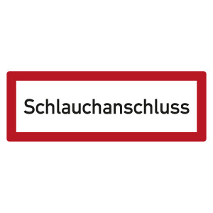 Feuerwehrzeichen Schlauchanschluss DIN 4066
