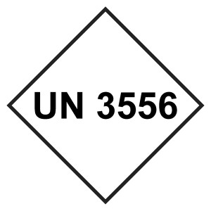 UN-Aufkleber mit UN 3556