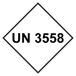 UN-Aufkleber mit UN 3558