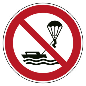 Verbotszeichen Parasailing verboten DIN EN ISO 7010 P066