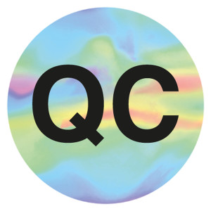 Qualitätskennzeichen Hologramm QC Rund