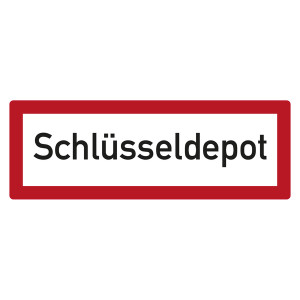 Feuerwehrzeichen Schlüsseldepot DIN 4066