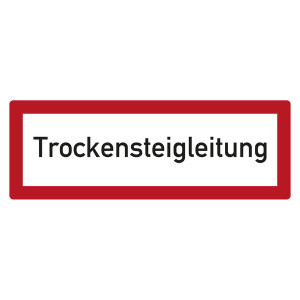 Feuerwehrzeichen Trockensteigleitung DIN 4066