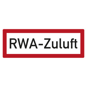 Feuerwehrzeichen RWA-Zuluft DIN 4066