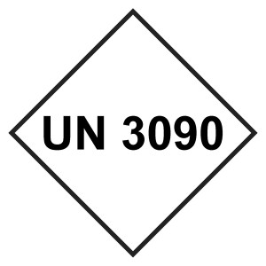 UN-Aufkleber mit UN 3090