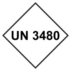UN-Aufkleber mit UN 3480