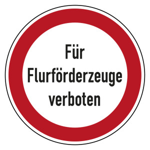 Bodenaufkleber Verbotszeichen Für Flurförderzeuge verboten