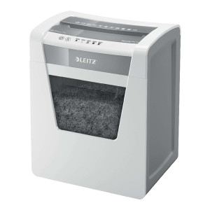 LEITZ Aktenvernichter IQ Office - Partikelschnitt P4, 15 Blatt, weiß