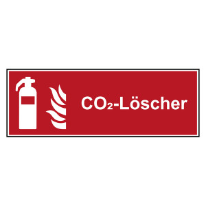 Brandschutzzeichen Feuerlöscher CO2-Löscher