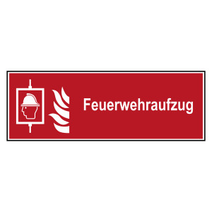 Brandschutzzeichen Feuerwehraufzug