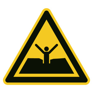 Warnzeichen Warnung vor Treibsand oder tiefem Schlamm DIN EN ISO 7010 W061