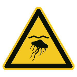 Warnzeichen Warnung vor Quallen DIN EN ISO 7010 W069