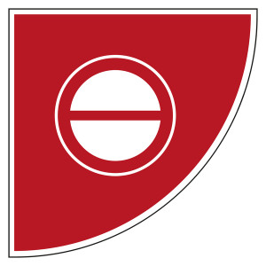 Tür Bodenmarkierung Verbotszeichen Allgemeines Verbotszeichen