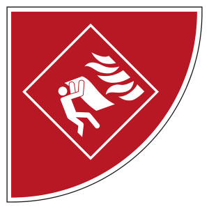 Tür Bodenmarkierung Brandschutzzeichen Feuerlöschdecke