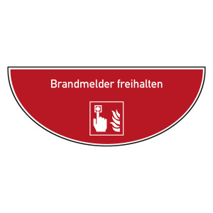 Tür-Bodenmarkierung Brandschutzzeichen Brandmelder freihalten