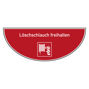 Tür-Bodenmarkierung Brandschutzzeichen Löschschlauch freihalten