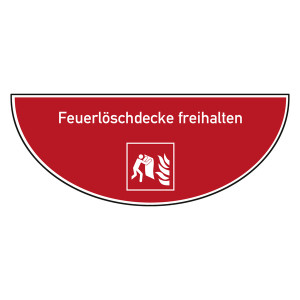 Tür-Bodenmarkierung Brandschutzzeichen Löschdecke freihalten