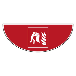 Tür-Bodenmarkierung Brandschutzzeichen Feuerlöschdecke