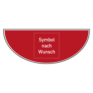 Tür-Bodenmarkierung Brandschutzzeichen mit Wunschsymbol