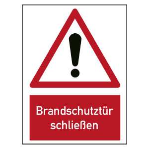 Brandschutzzeichen Brandschutztür schließen