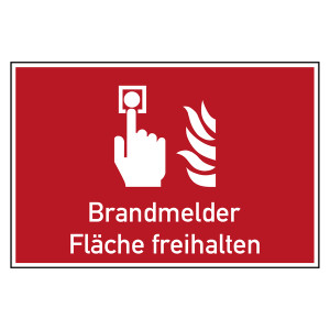 Bodenmarkierung Brandschutzzeichen Brandmelder Fläche freihalten