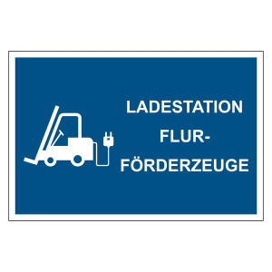 Bodenmarkierung Ladestation elektrische Flurförderzeuge