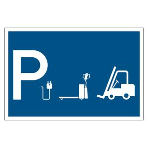 Bodenmarkierung Ladestation Elektro-Flurförderzeuge