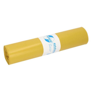 DEISS Müllsack Recycling - 120 Liter, gelb, 25 Stück, Recycling-LDPE
