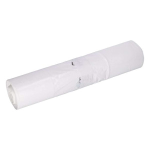 DEISS Müllsack Recycling - 60 Liter, weiß, 50 Stück, weiß, Recycling-LDPE