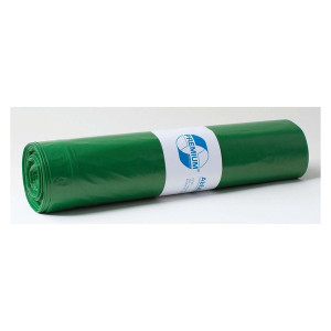 DEISS Müllsack Recycling - 70 Liter, grün, 25 Stück, Recycling-LDPE
