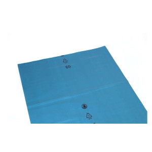 DEISS Müllsack Recycling - 240 Liter, blau, 200 Stück
