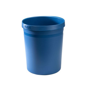 HAN Papierkorb GRIP KARMA - 18 L, rund, Recyclingmaterial, öko-blau
