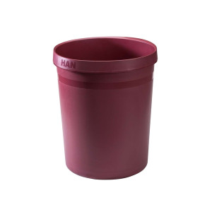 HAN Papierkorb GRIP KARMA - 18 L, rund, Recyclingmaterial, öko-rot