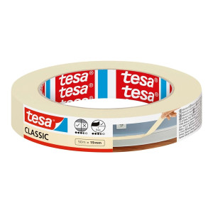 TESA Malerband Classic - 50 m x 19 mm, beige