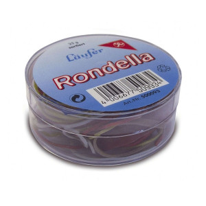 LÄUFER RONDELLA Gummiringe in der Dose - Ø50mm, 25g, rot