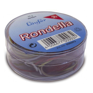 LÄUFER RONDELLA Gummiringe in der Dose - Ø85mm, 25g, rot