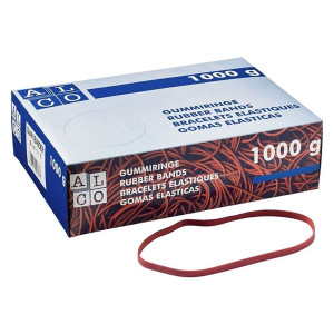 ALCO Gummiband Naturkautschuk - 6 x 200 mm, rot, 1.000 g