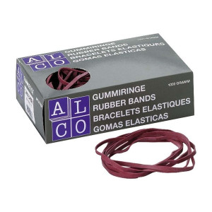 ALCO Gummiringe Naturkautschuk - 4 x 130 mm, rot, 1.000 g