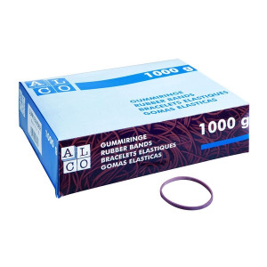 ALCO Gummiringe Naturkautschuk - Ø 85mm, rot, 1.000 g