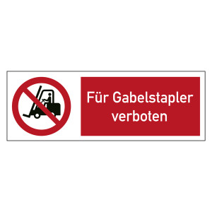 Bodenmarkierung Verbotsschild Für Gabelstapler verboten