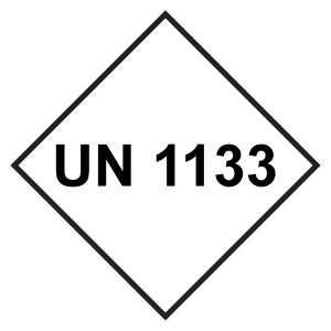 UN-Aufkleber mit UN 1133