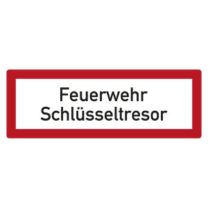 Feuerwehrzeichen Feuerwehr Schlüsseltresor DIN 4066